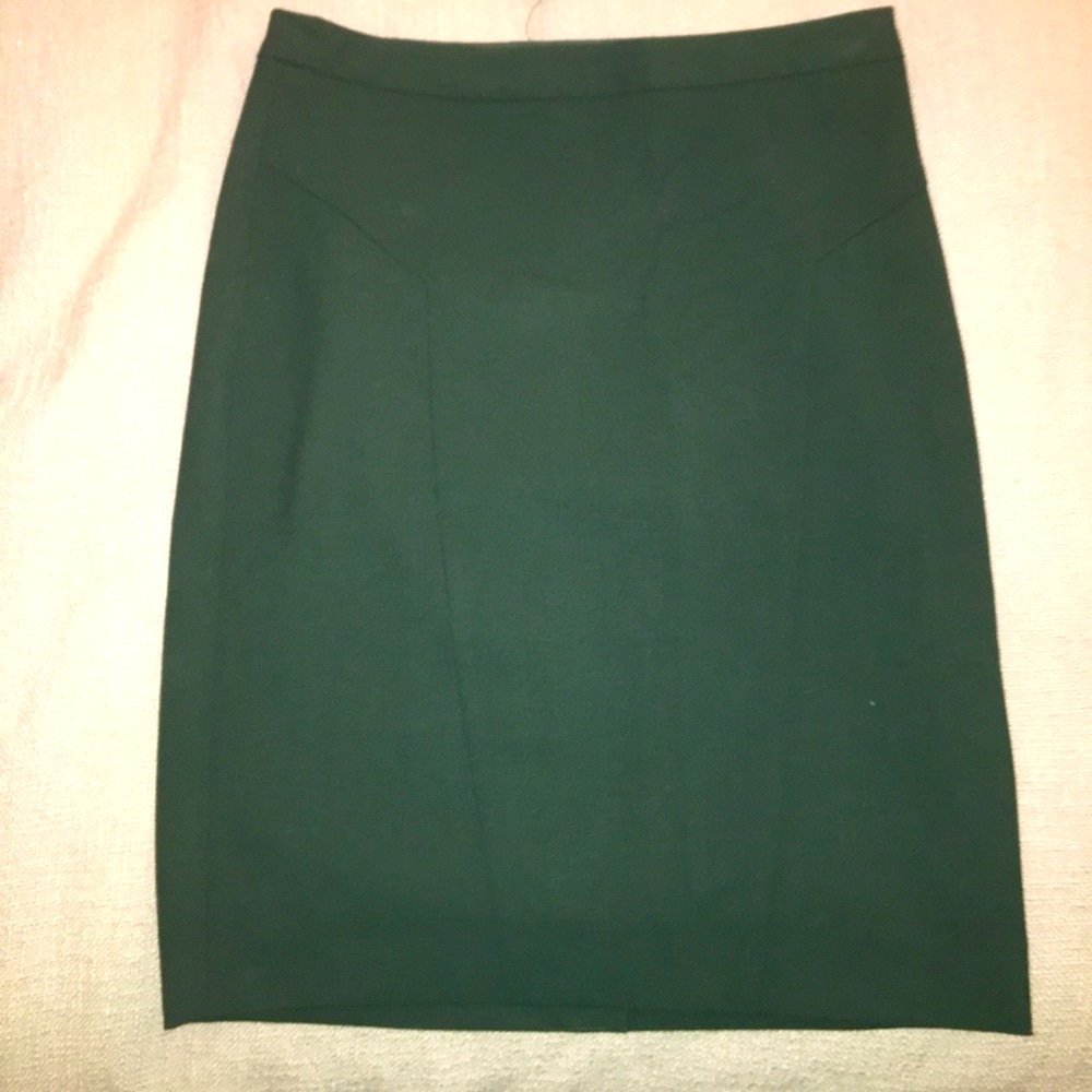 Forest Green Pencil Skirt